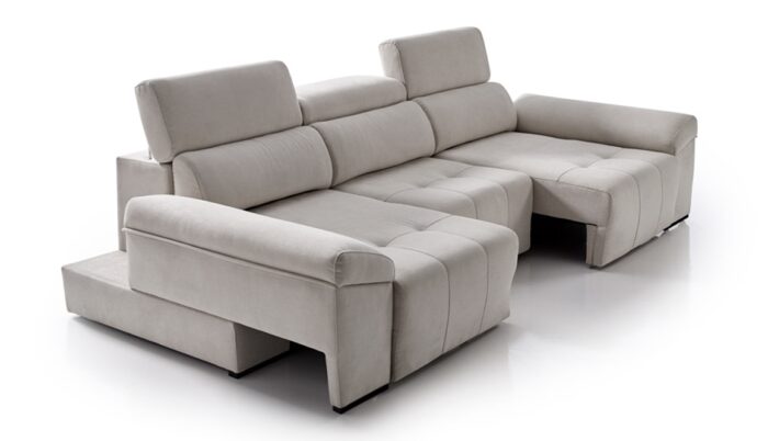 Sofá extensible Coktel Sofá extensible Coktel con los laterales extendidos en forma de U