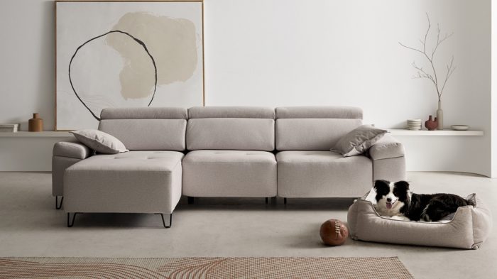Sofa Flow deslizantes con chaise-longue