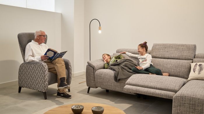 Sofá Tucán con relax y motores