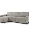 Sofá con chaise-longue Karisma deslizante con ruedas