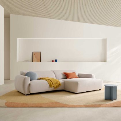 Sofá Cielo chaise longue con asientos ergonómicos y cabezales regulables